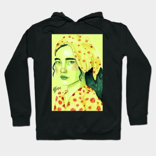 Flower Print Hoodie